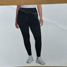 Eddie Bauer Womens Trail Tight Legging XL Polyester/Spandex Black d0703