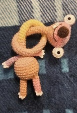 Handgehäkelter langer Hals Eiszeit Sid Amigurumi Taschenanhänger Geschenk Spielzeug bunt