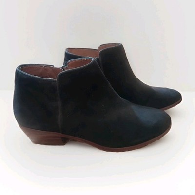 NEW! Sam Edelman Petty Black Suede Leather Ankle Zip Up Boots Women's 9.5 