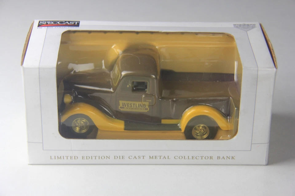 Banco de coleccionista de metal fundido a presión SpecCast 1937 edición limitada Ford Westling Foto 2 de 4
