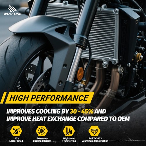 WOLFLINE High Performance All Aluminum Radiator For BMW S1000 RR 2015-2018 - Picture 2 of 21
