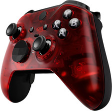 Clear Red Replacement Faceplate Cover for Xbox One Elite Controller Series 2 ...