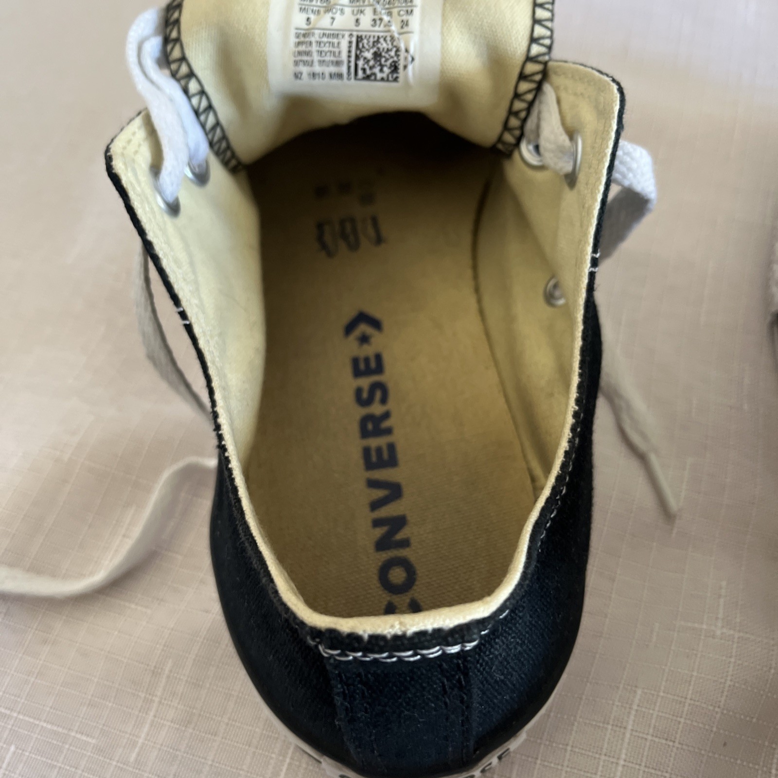 Converse Chuck Taylor All Star Size 5M/7W US Low Top Black Canvas Shoes A1 thumbnail 8