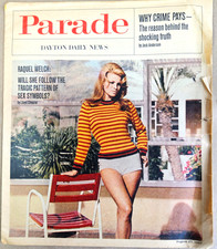 Parade newspaper magazine August 27, 1967 Raquel Welch Parade newspaper magazine August 27, 1967 Raquel Welch