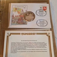 Numisbrief Sammlung 1993 alle 16 Bundesl&auml;nder + Extra Variante NRW