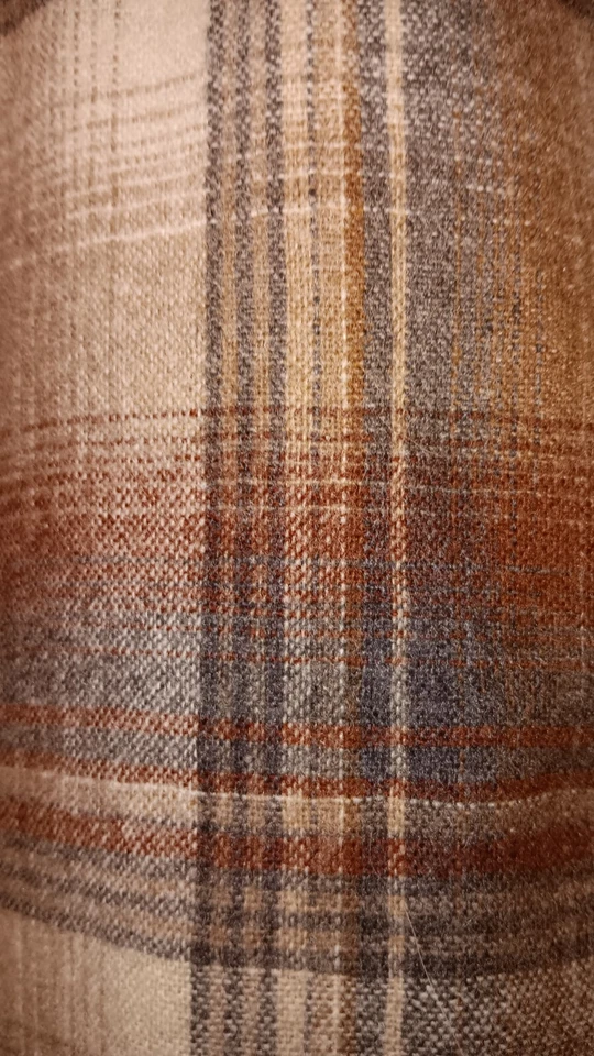 Camisa DE COLECCIÓN Pendleton Lana Virgen OCCIDENTAL Cuadros Perla Snap EE. UU. 50" XL Foto 3 de 4