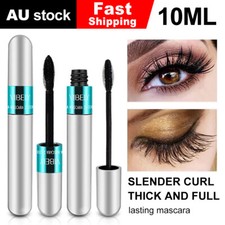 Vibely Mascara Lash Cosmetics 4D Thick Long Waterproof Silk Fiber Mascara Makeup
