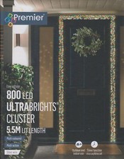 Multi Coloured LED Door Garland Premier 5.5M Lit Length Static Super Bright LEDs
