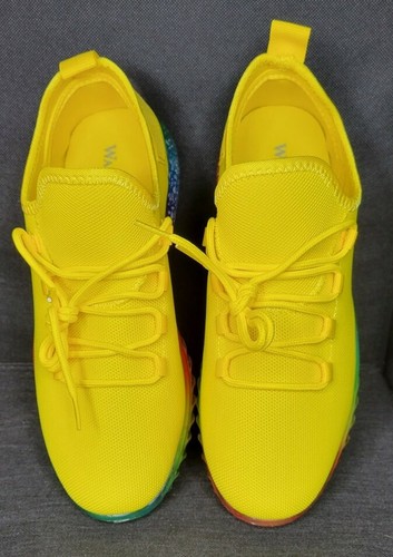 Womens Wanted Affinity Shoe Yellow-Knit Tennis Shoe/ Sneakers New In Box Size 7M