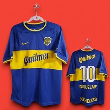 2000 BOCA Jr. HOME - Jersey Retro - Blue - RIQUELME 10 - XL (Run Small)