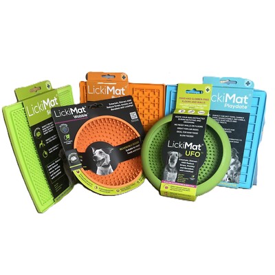 Lot of 5 Lickimat Products for Dogs - Includes a Variety of Mats & Bowls - New