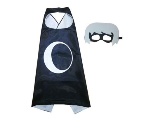 Superhero Cape PJ Masks Cape & Mask Costume Kids Girls Boys Gekko Owlette Catboy - Picture 8 of 18