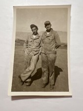 VTG Military Snapshot Photo Two Handsome Soldiers