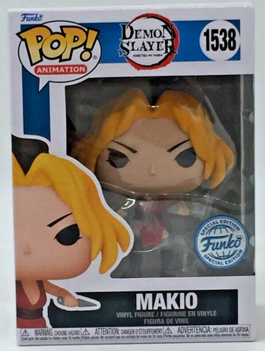 Funko Pop! Demon Slayer Makio #1538 Funko Shop Exclusive  With Pop Protector