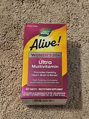 Nature's Way Alive! Women's 50+ Vitamins, Multivitamin Supplement Tablets (60...