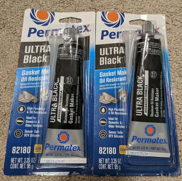 Permatex Ultra Black Gasket Maker 3oz Carded Tube 82180 for sale online