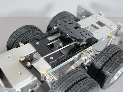 Aluminum Tamiya 1/14 R/C Semi Tractor Trailer 3 Axles Dolly 5th wheel Coupling - Picture 9 of 12