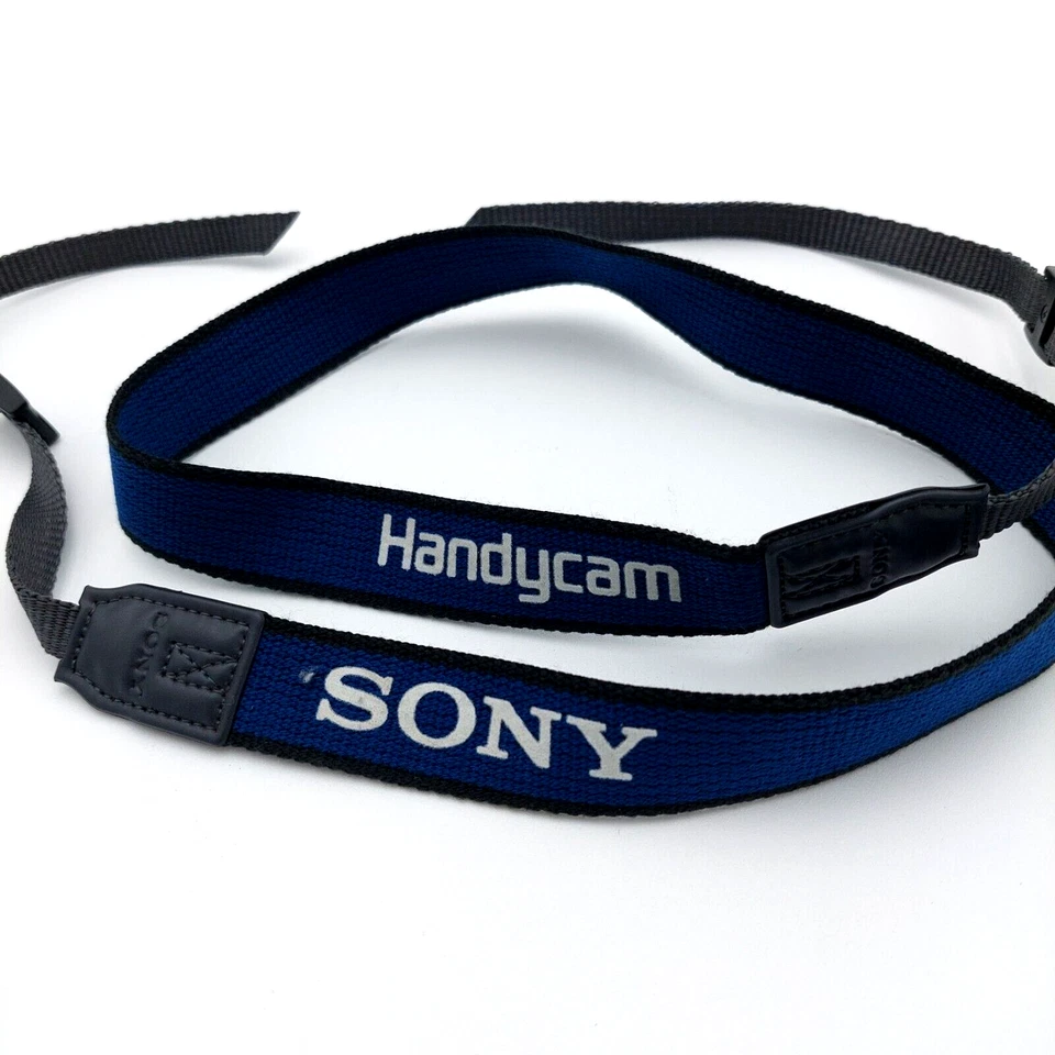 Genuine Sony HandyCam Camera Neck Shoulder Strap Replacement Blue Canvas 46"x1" - Image 2 of 4