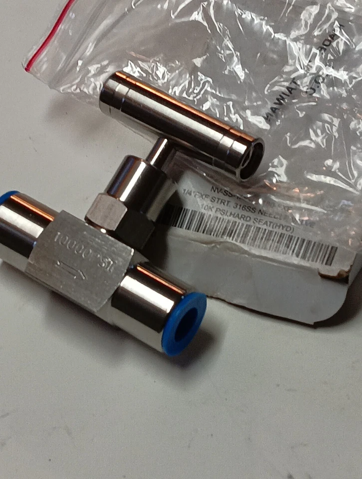 Needle Valve Ss316 NV-SS-1/4-HS-180-FXF (10k psi) 1/4" Fnpt Hard Seat 1 Qty - Image 4 of 4