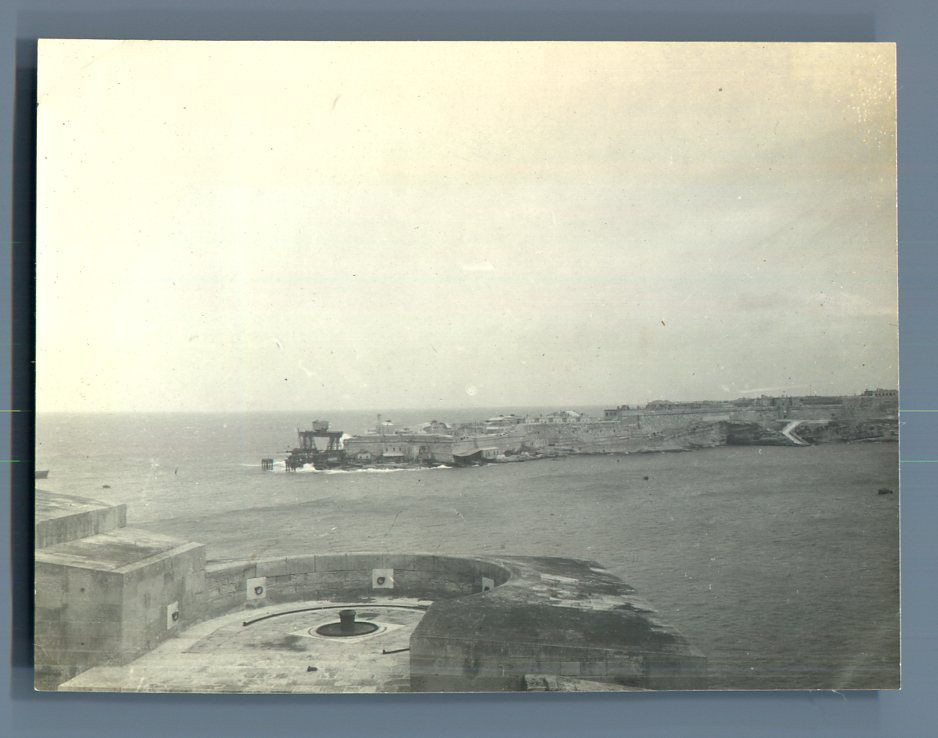 Tirage Argentique Vintage Malte Embarquement - Circa 1930 - Format 6x9 Cm
