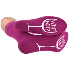 Wein nicht? Design Cranberry weinrote Herrensocken UK-Gr&ouml;&szlig;e 5&ndash;12 &ndash; X6N1086