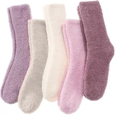 Fuzzy Slipper Socks for Women Men Fluffy Warm Winter Socks Valentines Galenti...