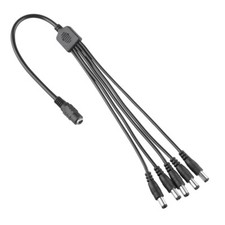 20AWG 12V CCTV Security Camera 2.1mm 1 to 4 Port Power Splitter Cable Pigtails