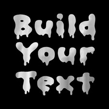 Chrome Build Your Text Sticker