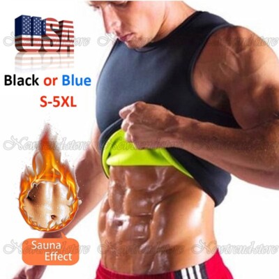 Men Waist Trainer Vest Hot Sweat Sauna Suit Corset Body Shaper Tank Top Shirt US