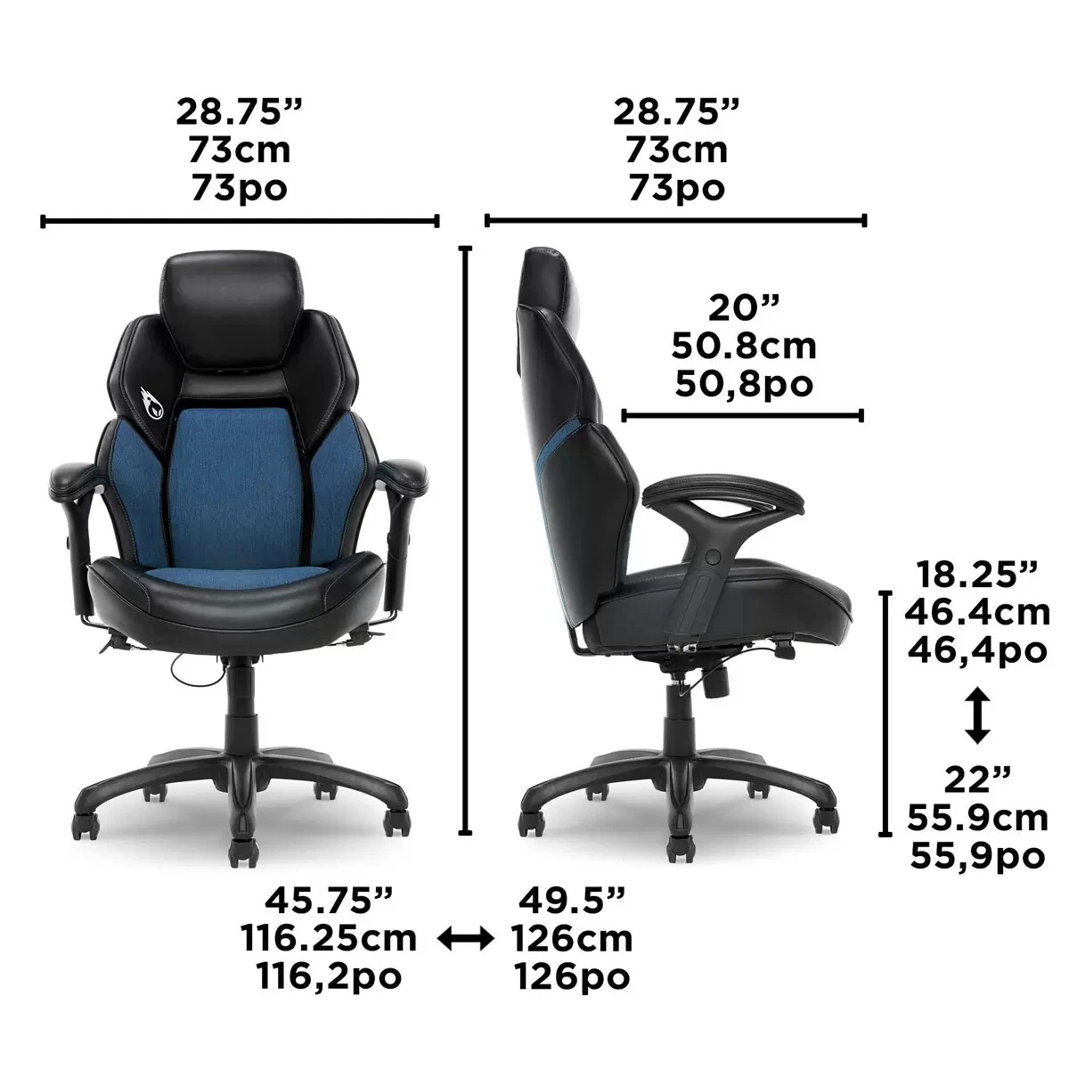 True Innovations 3D Insight Gaming Chair eBay