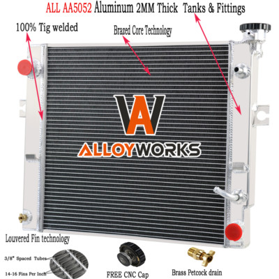 For Toyota Forklift Radiator All Aluminum Core Cooling Radiator 3 Row ASI,