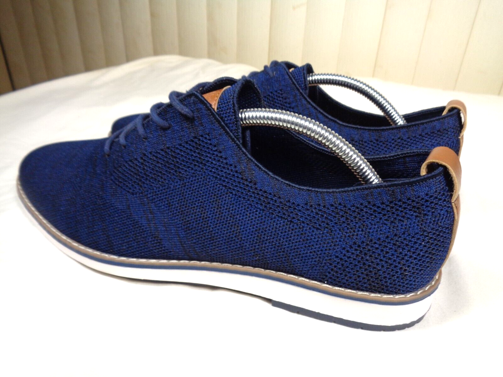 SAOLA MARIO LOPEZ conciatore 01M scarpe Oxford solette blu sughero da uomo taglia 11 M ~ NUOVE