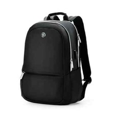 SWISSDIGITAL TSA-Friendly Laptop Backpack W/ USB Charging Port  RFID Protection