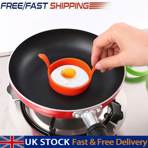 Pancake Molding Rings 4-Pack Stainless Steel Egg Rings - Non-Stick Egg Poacher Molds For Perfect Round Eggs & Pancakes Egg Poachers Near Me - Foto 2