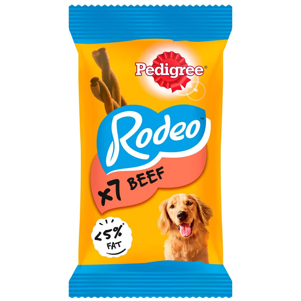 7pk Pedigree Rodeo Dog Treats Tasty, Chewy Twists With Beef Dog