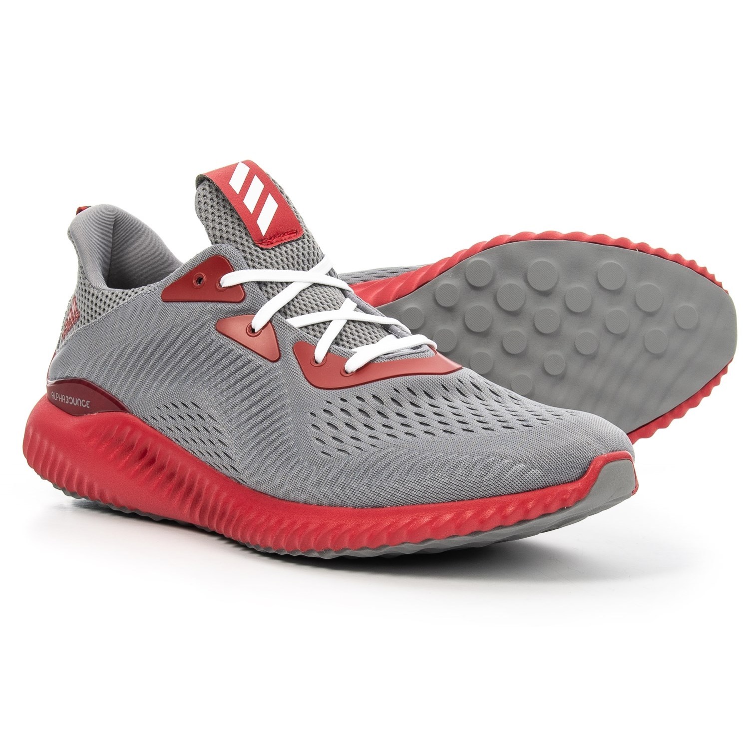 adidas alphabounce grey red