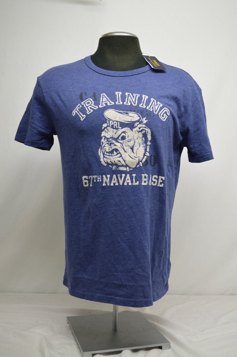NEW Ralph Lauren Polo 67th Naval Base Training Bulldog SS T