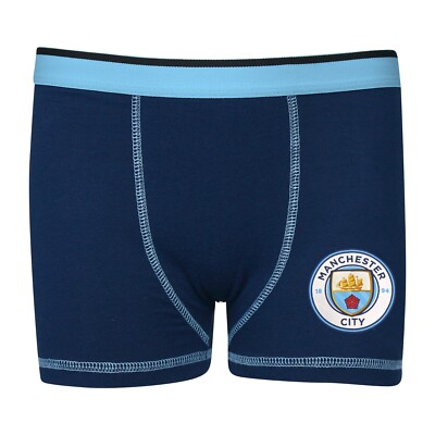 MANCHESTER CITY: Confezione Da 2 Boxer Uomo In Morbido Cotone - Regalo Ufficiale Per I Fan