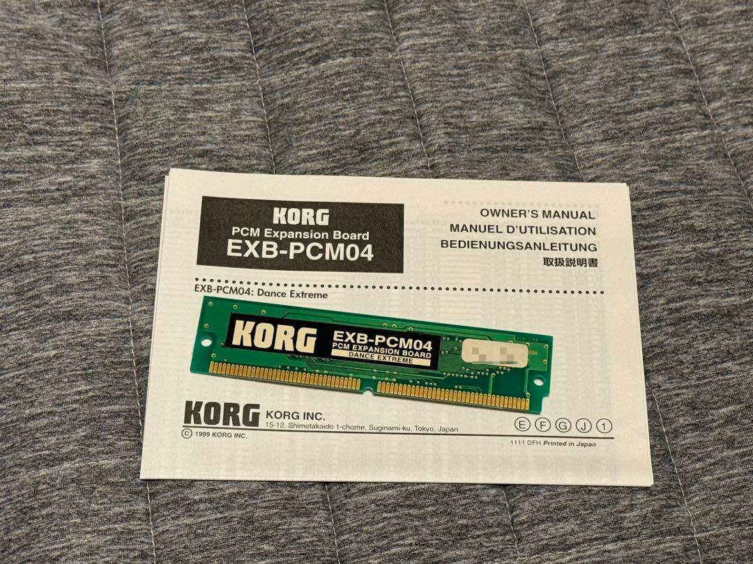 鍵盤楽器 KORG Expansion EXB-PCM04 DANCE EXTREME Korg EXB-PCM04 Dance Extreme PCM Sound Expansion Board Good