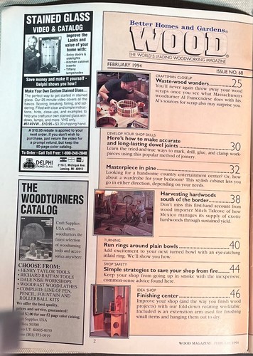 Vintage Wood Magazine : February 1994 # 68 - Picture 2 of 3