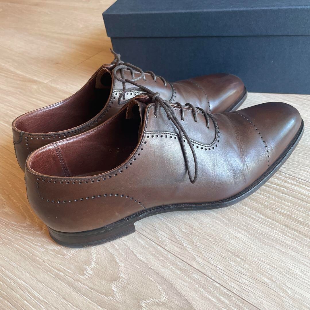 Crockett & Jones Courtenay UK 7E Brown Leather Dress Shoes