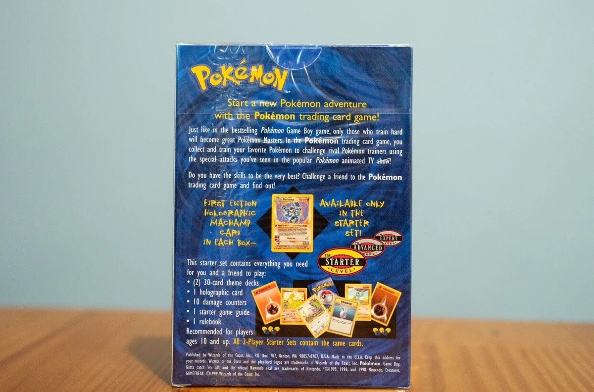 1999 Pokemon 2-Player Card Game Starter Set Factory Sealed BRAND