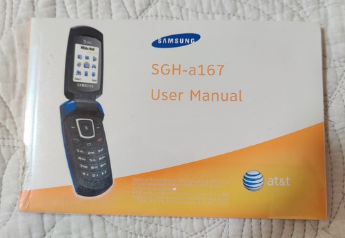 Samsung SGH- a167 Flip Phone Owner's/User's Manual. New & Sealed. - 第 1/1 張圖片