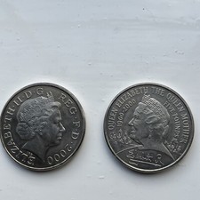 RARE UK Mint &pound;5 coin 2000 HM Queen Elizabeth The Queen Mother Centenary Crown