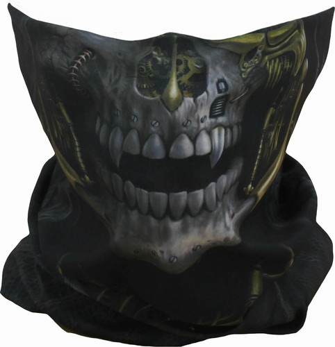 Spiral Gesichts Maske Wrap Totenkopf Reaper Punk Motorrad Paintball SPORTS Rose - Afbeelding 10 van 24