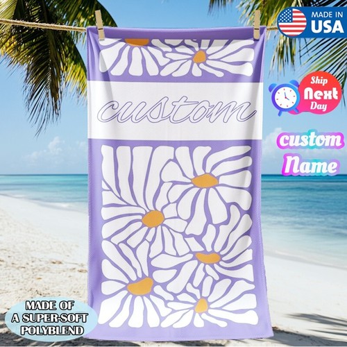 Cabana Strip Large Beach Towel Oversize Soft Microfiber Towels For Pool Swimming - Picture 10 of 36