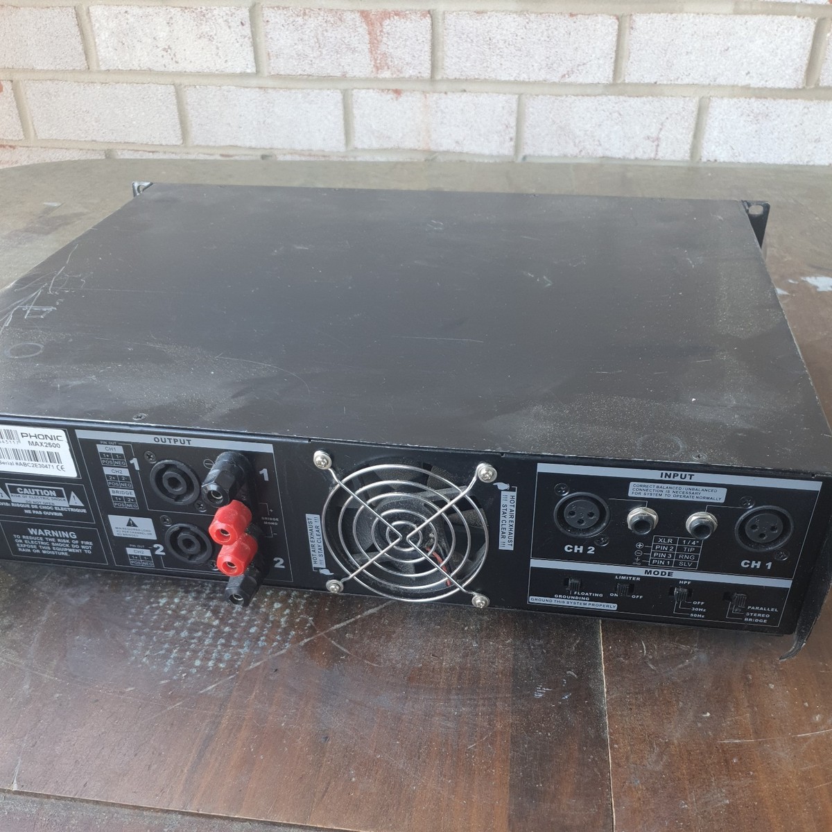 Phonic Max 2500 Plus Professional Power Amplifier | eBay
