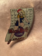 Hard Rock Cafe Pin Serie Kalendergirl, Monat Juli 1999 Atlanta