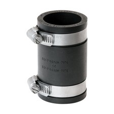 Fernco Schedule 40 1-1/4 in. Hub T X 1-1/4 in. D Hub PVC Flexible Coupling