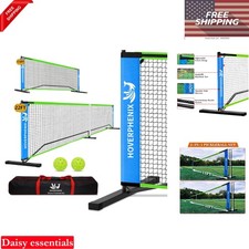 Portable Pickleball Net 22ft 11ft Half Court Set with Balls Carry Bag Weath...
